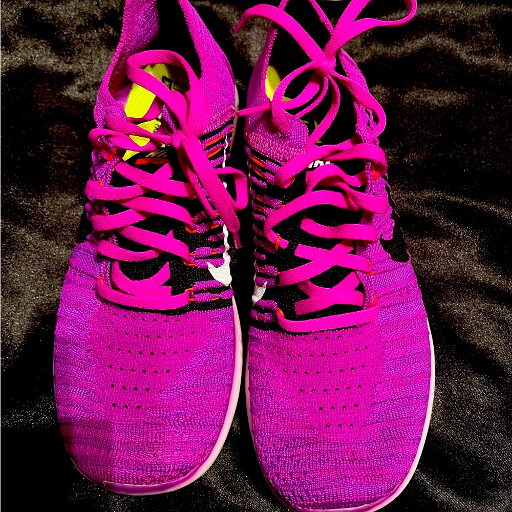 Beautiful bright purple Nike Free running shoes women’s 8